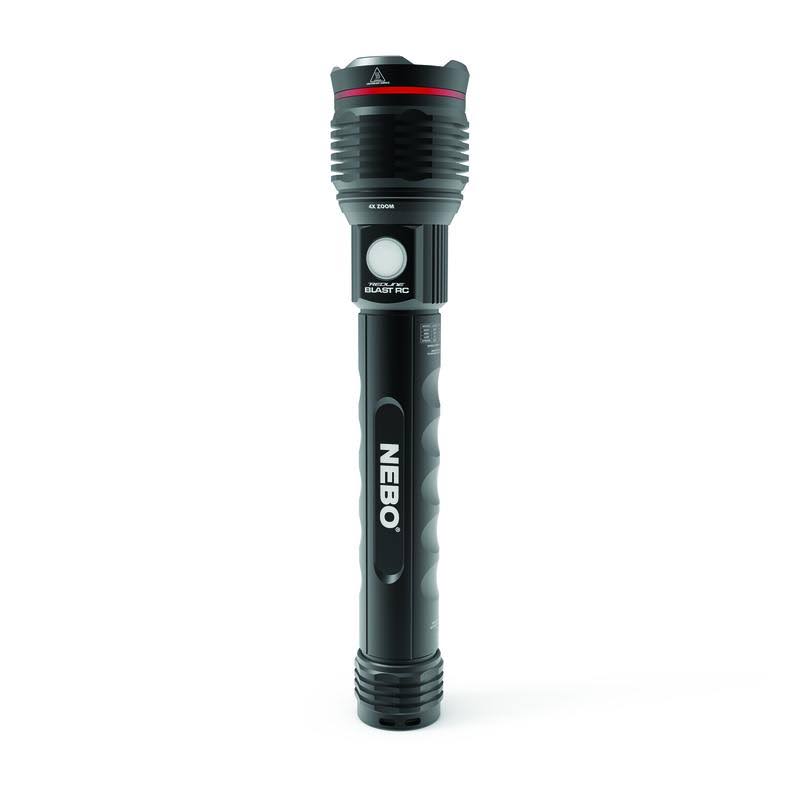 Black LED Rechargeable Flashlight H4217