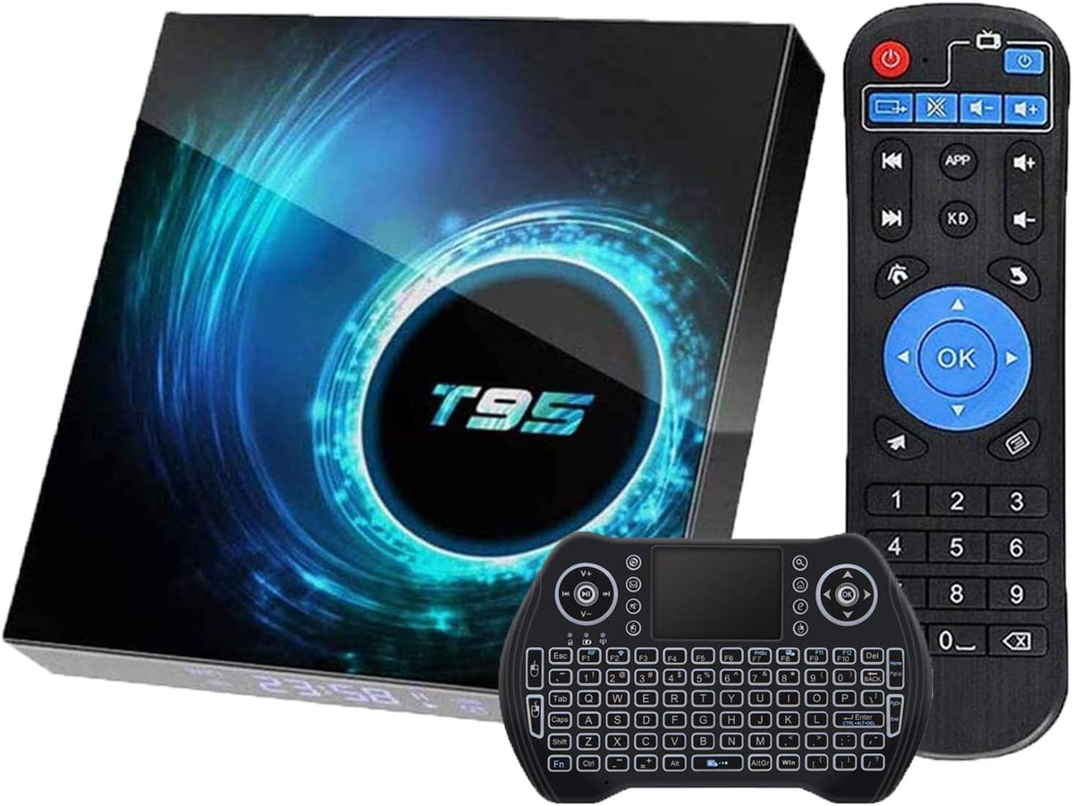 Android TV Box 4GB Ram 32GB Rom QuadCore Dual WiFi 4K Ultra HD Media Player Pack of 2 R4406