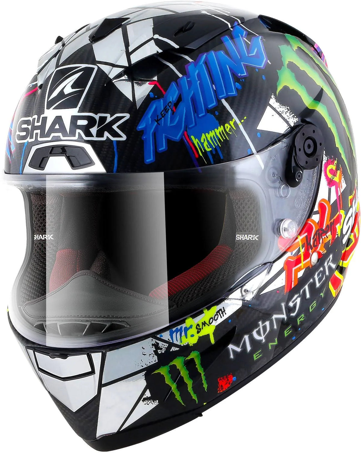 Carbon-chrome-green Helmet J82419