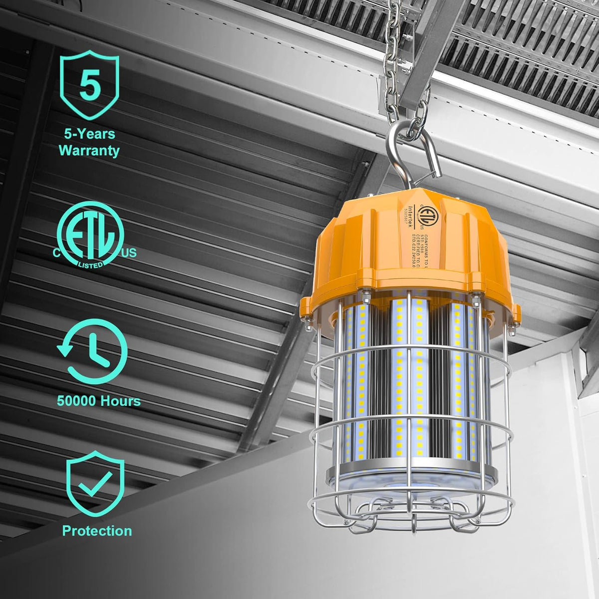 150W LED Portable Hanging Work Light with ON/Off Switch P42058
