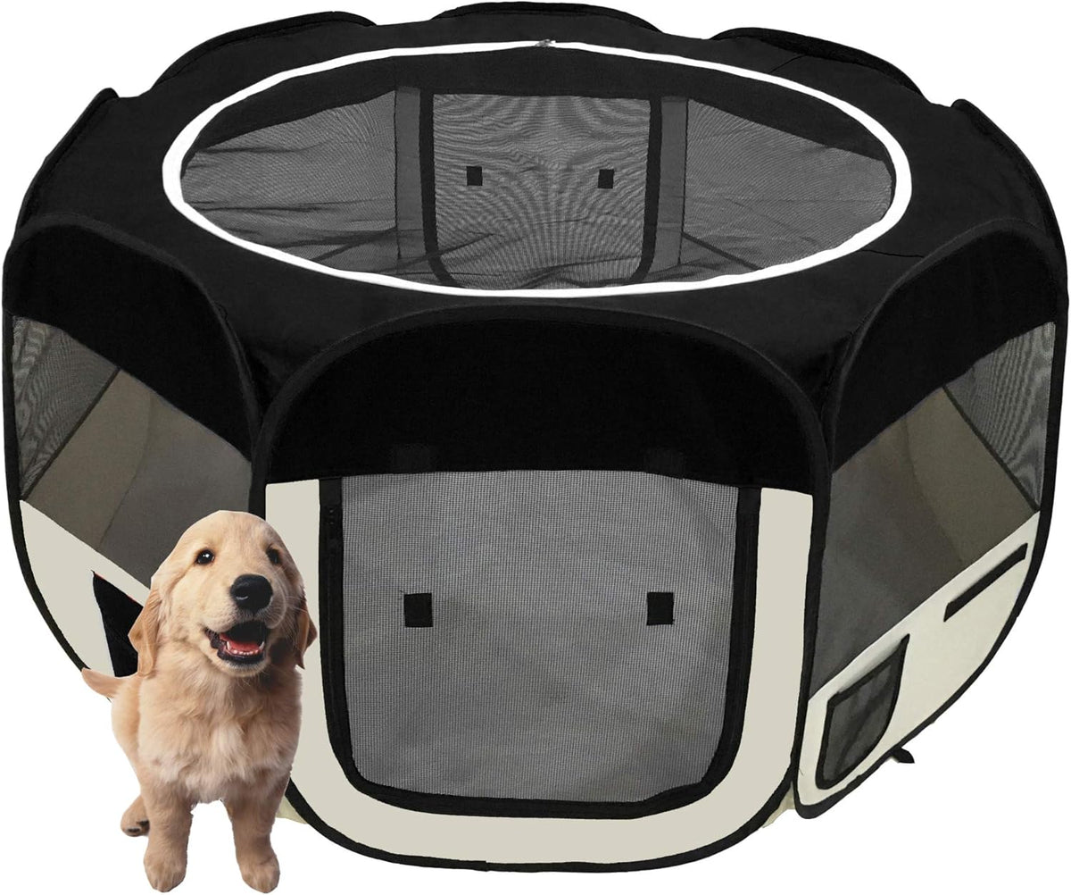 Portable Foldable Pet Playpen with Carrying Case C828