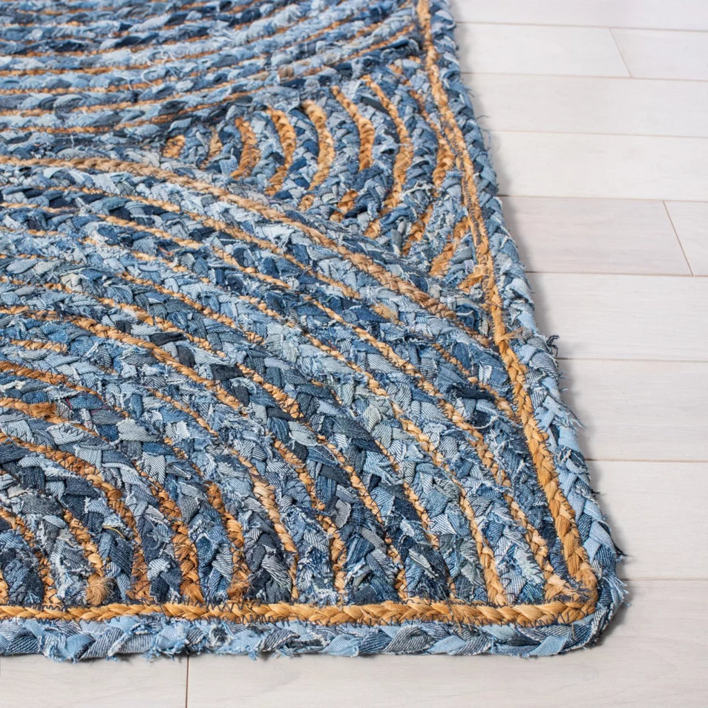 Handwoven Blue Natural Rug Q159754