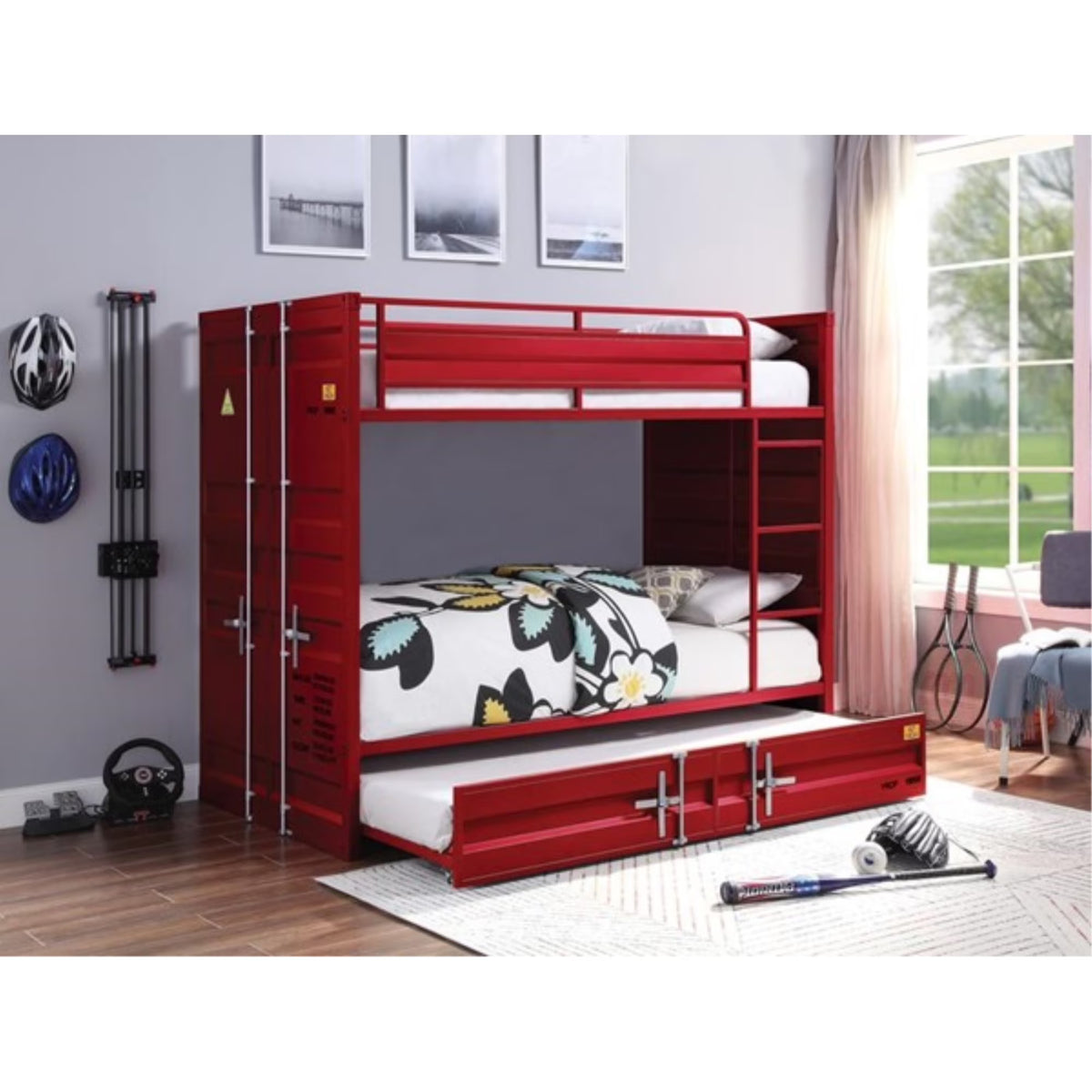 Twin Red Trundle L41012