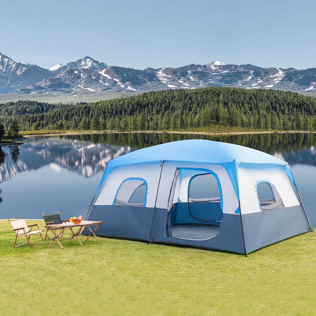 Camping Tent 14 Person 2 Rooms with Carry Bag J680248
