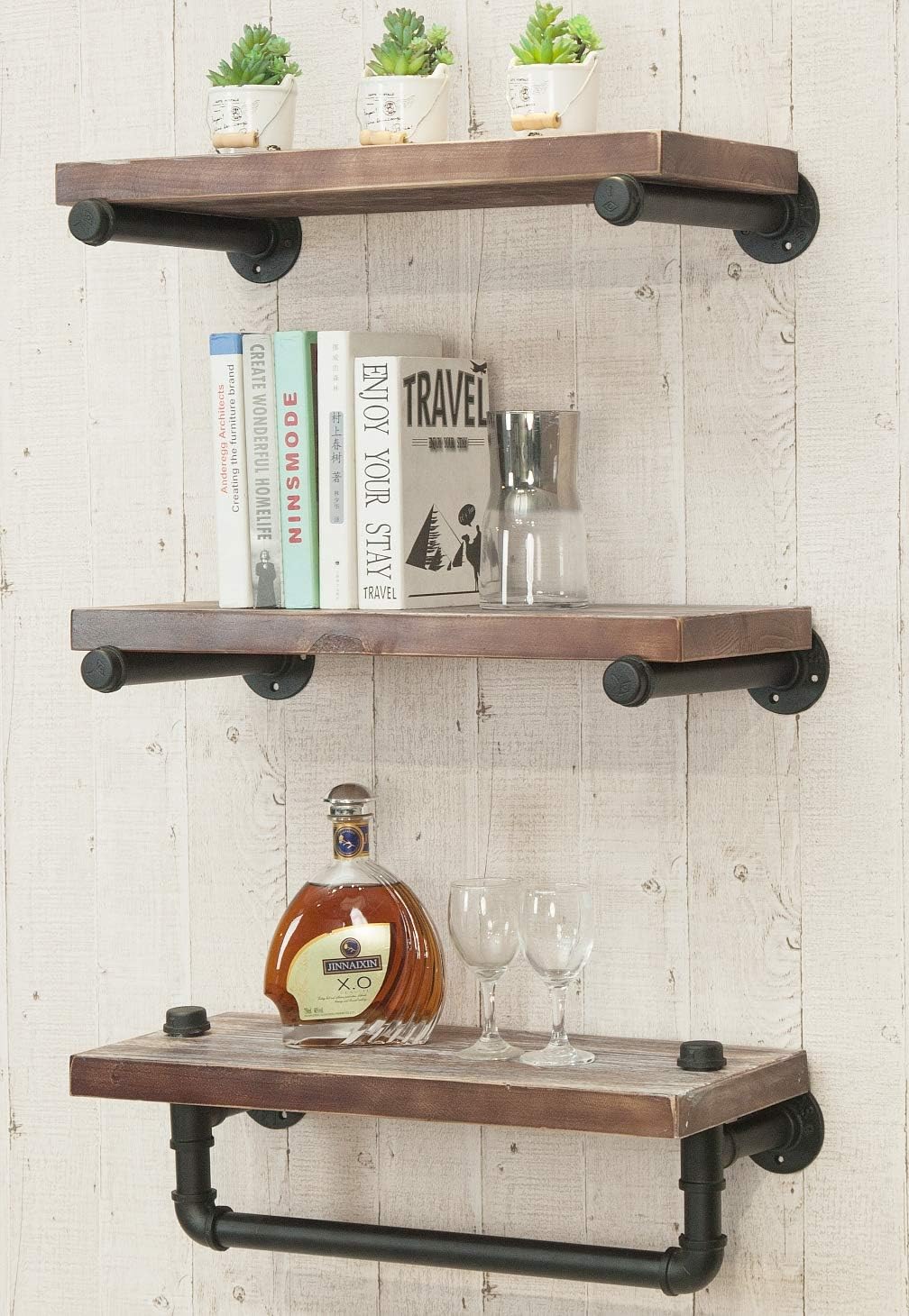 3-Tier Wall Mounted Floating Shelves F107681