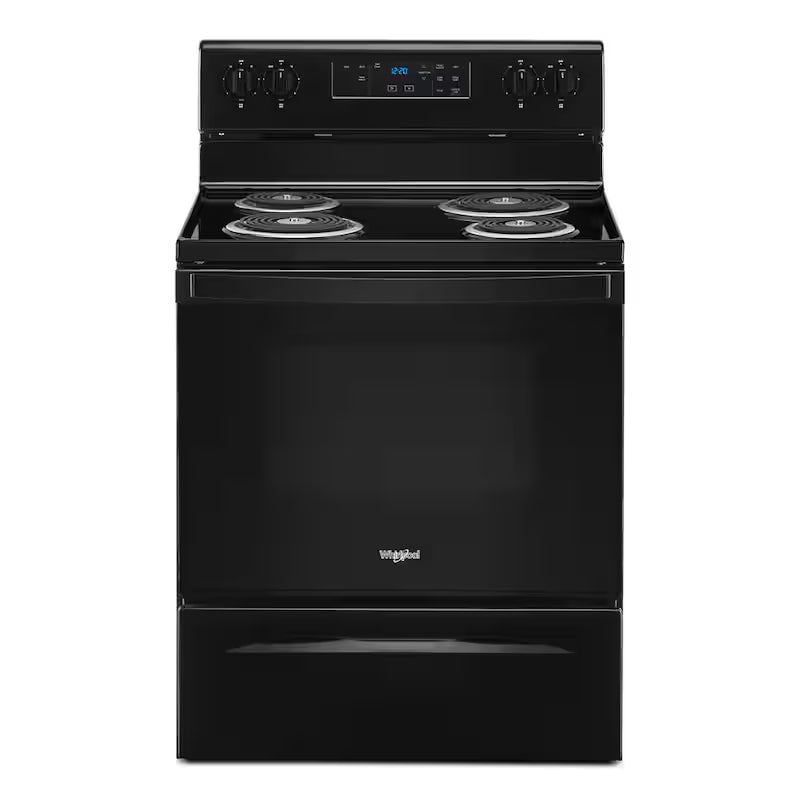 4-Burner Electric Range with Self-Cleaning in Black Q5255