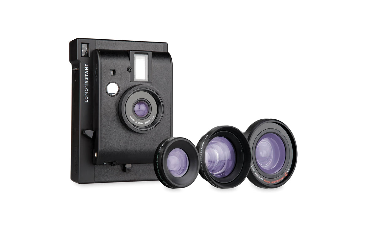 Instant Camera & 3 Lenses Black L730