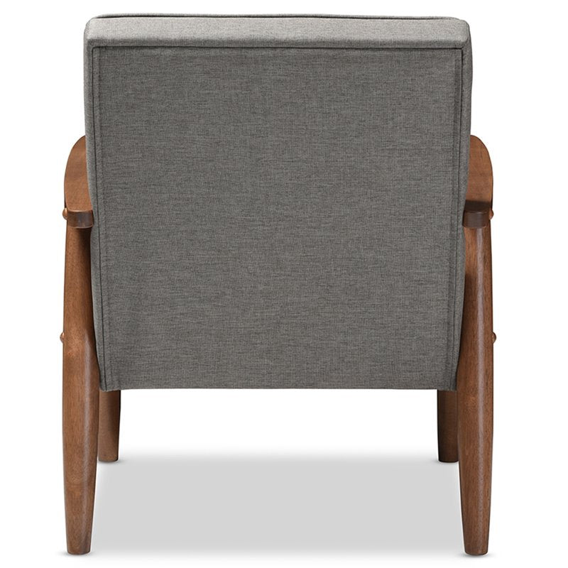 2 Piece Tufted Loveseat and Chair Set in Gray P751