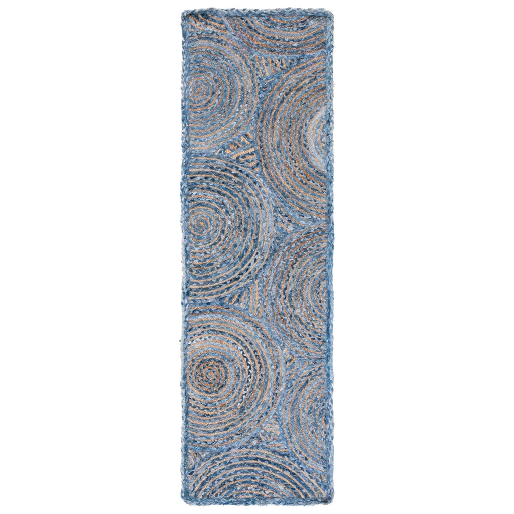Handwoven Blue Natural Rug Q159754