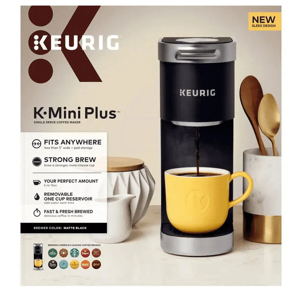 Single Serve K-Cup Pod Coffee Maker Matte Black F109