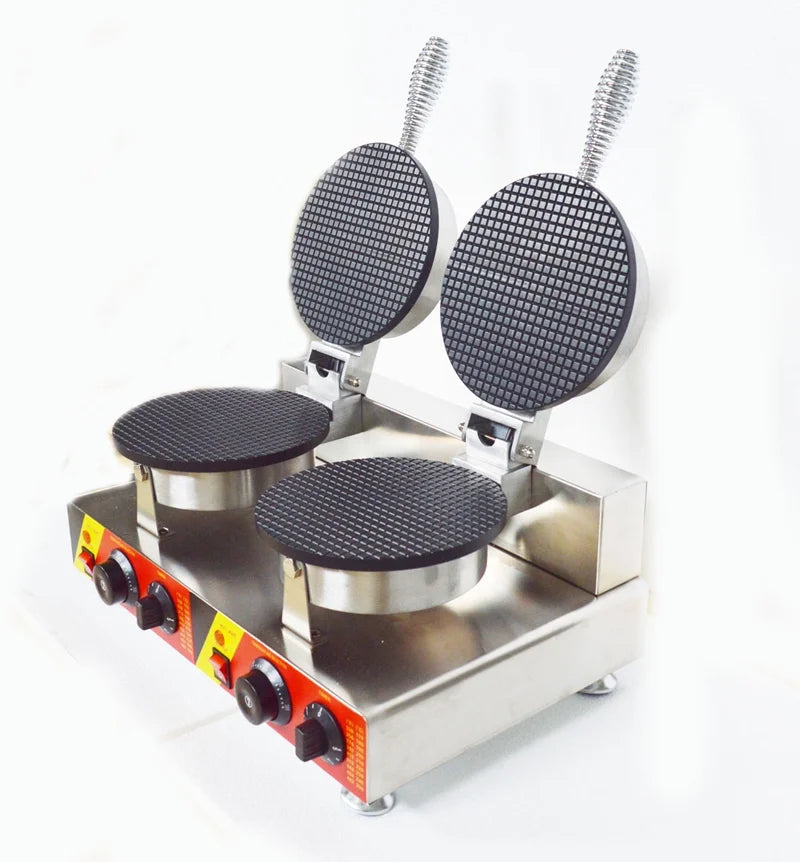Electric Ice Cream Cone Maker Machine Double Station Baker B4209