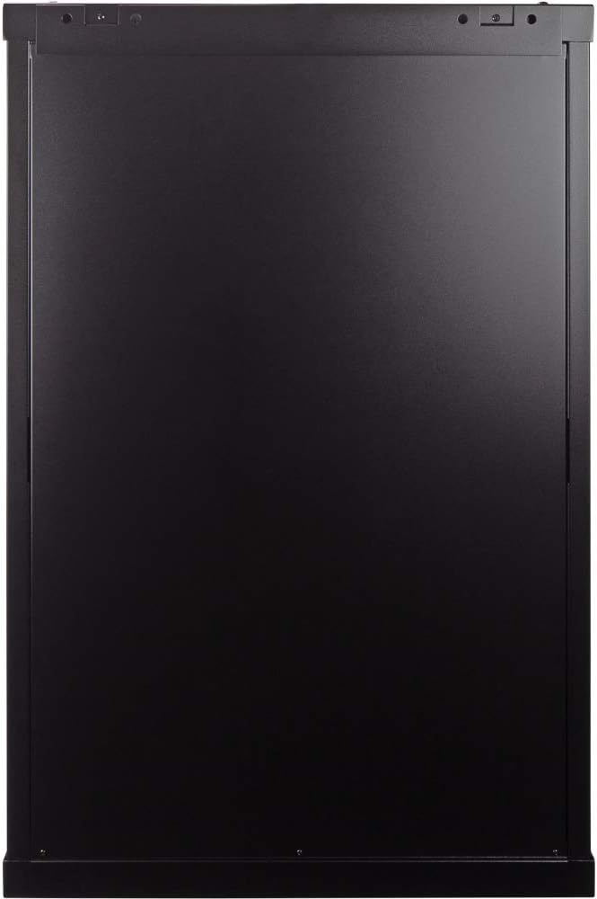18U Wallmount Cabinet Enclosure 19-Inch Server Network Rack with Locking Perforated Door 16-Inches Deep Black A21432