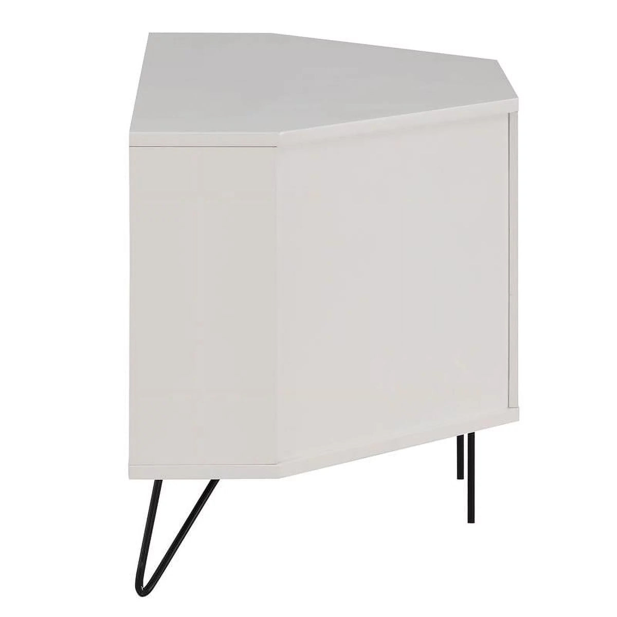 White Wood Corner TV Stand Z6968