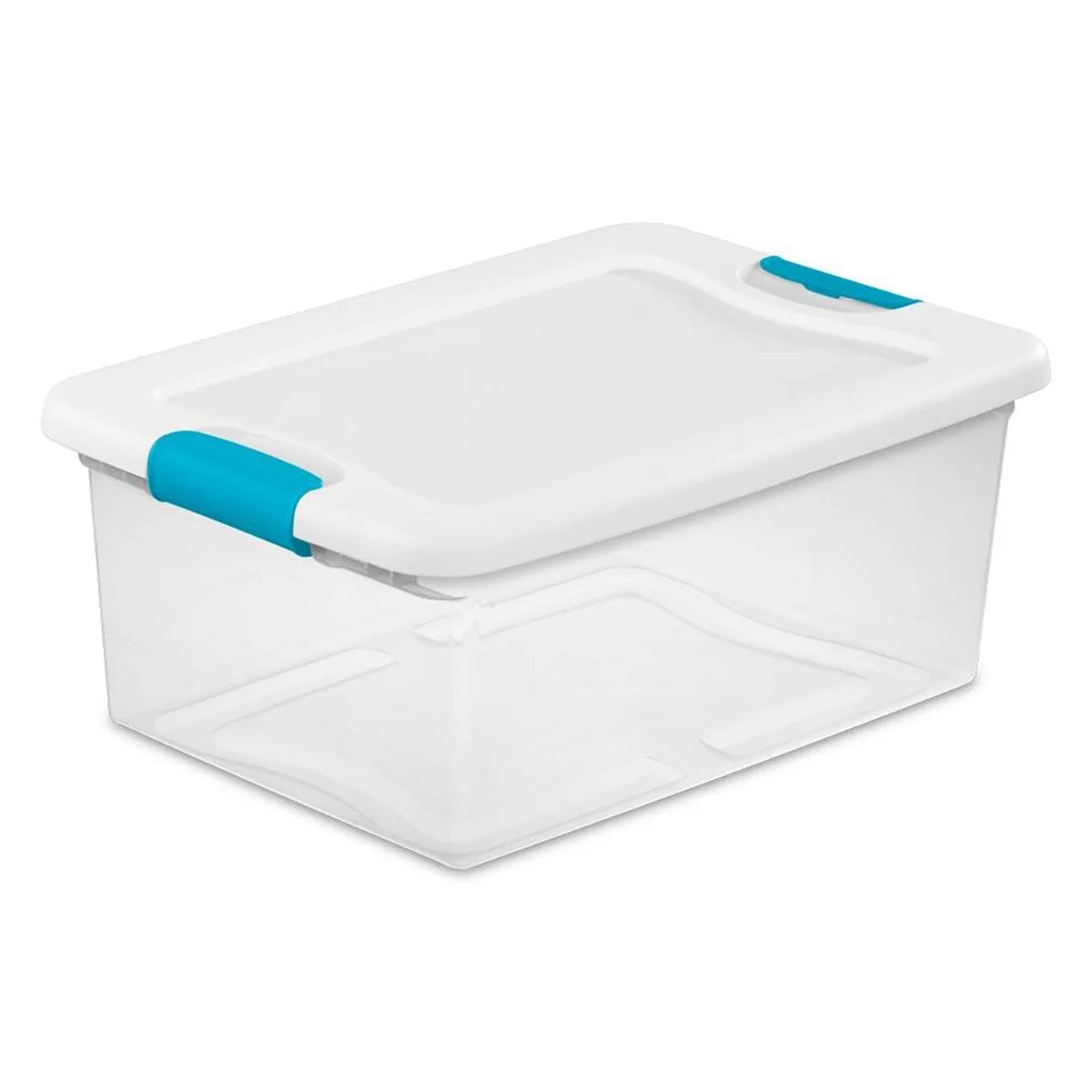 3.75 Gallon Clear Plastic Storage Tote with Lid, 12 Count S848965
