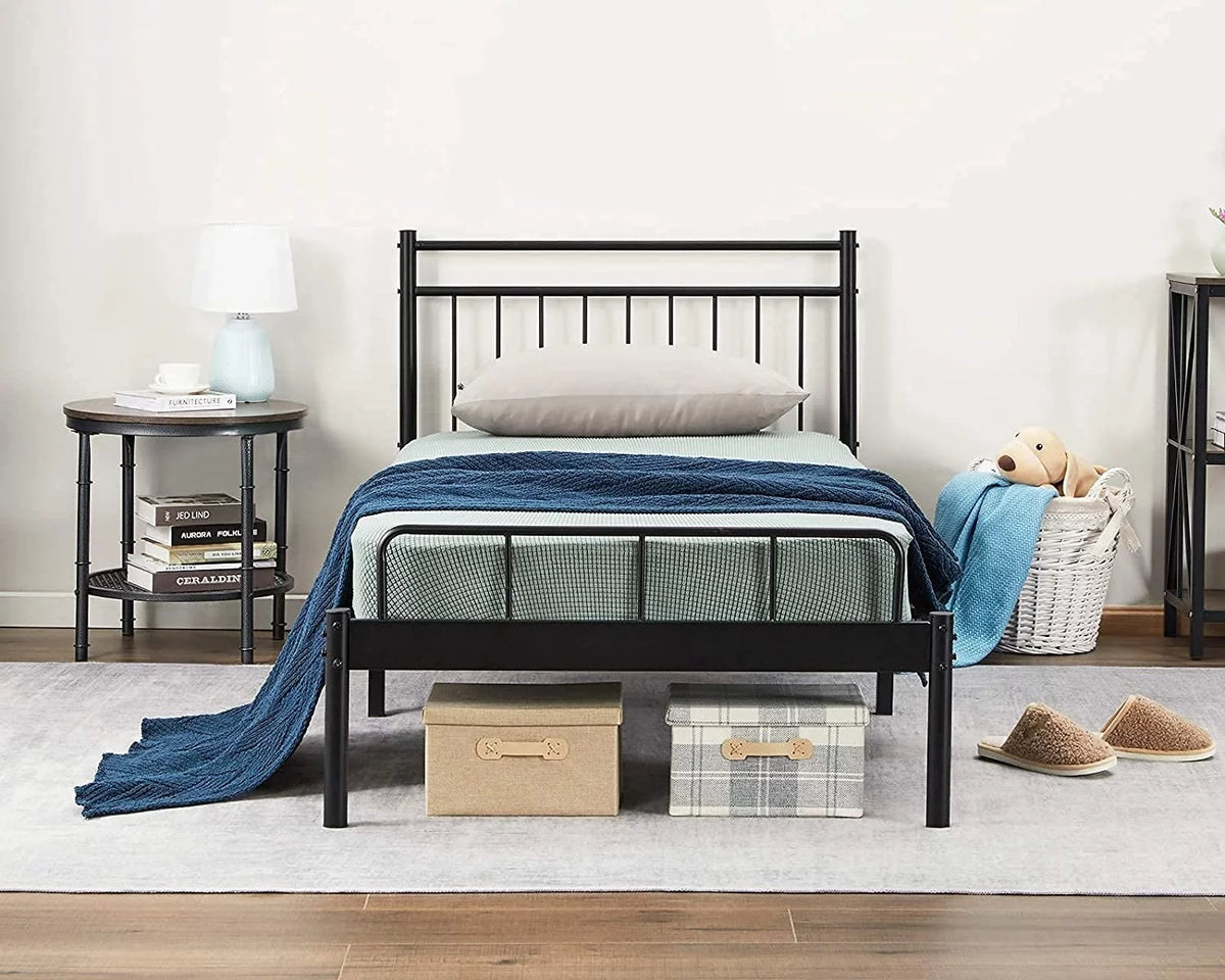 Black Twin Bed Storage Frame S806710