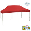 10 x 20 ft. White Frame Instant Pop Up Tent with Red Cover B685231