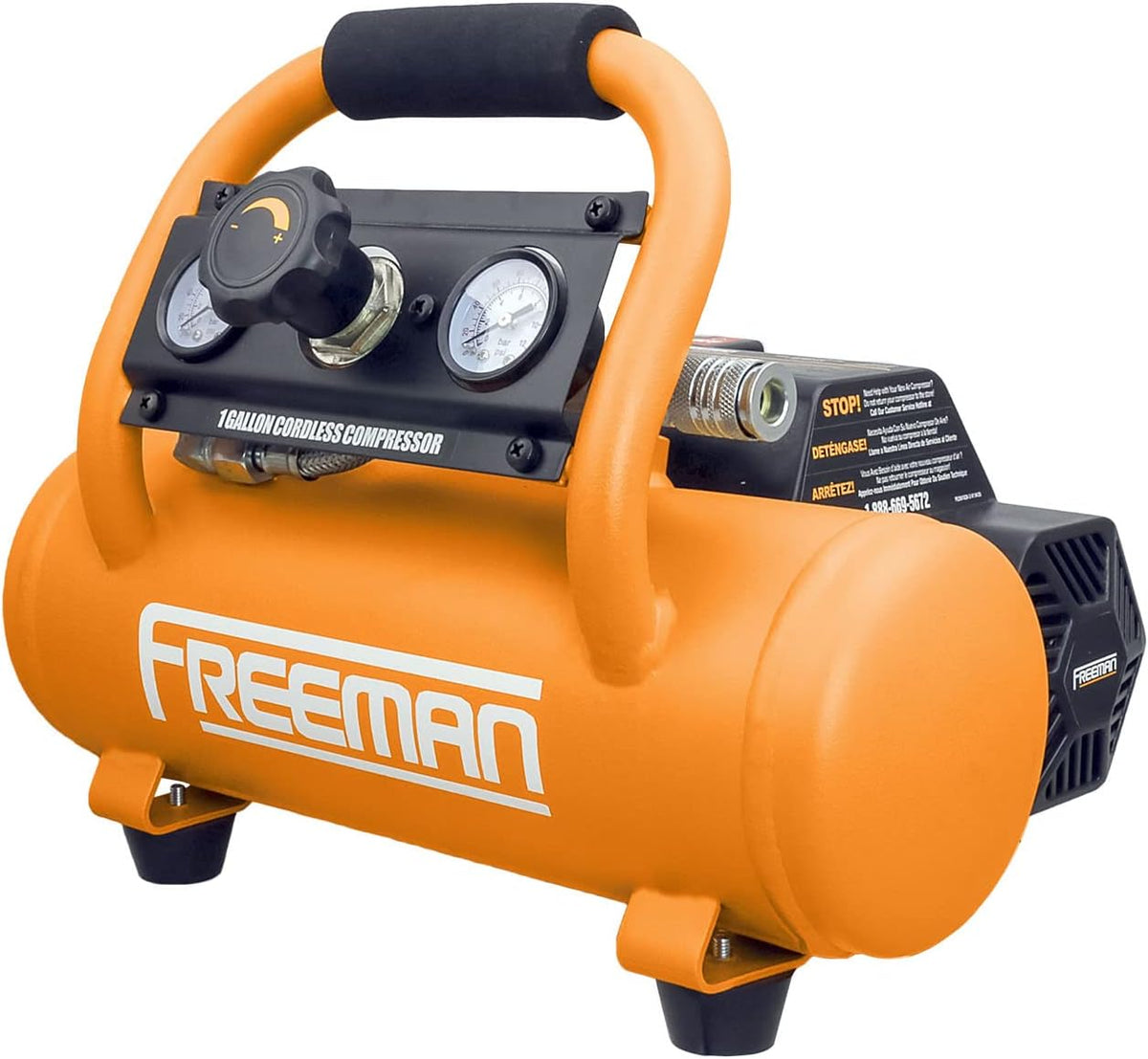 Cordless Air Compressor 1 Gallon 20 Volt with 3-in-1 Pneumatic Finish Nailer and Stapler B3890