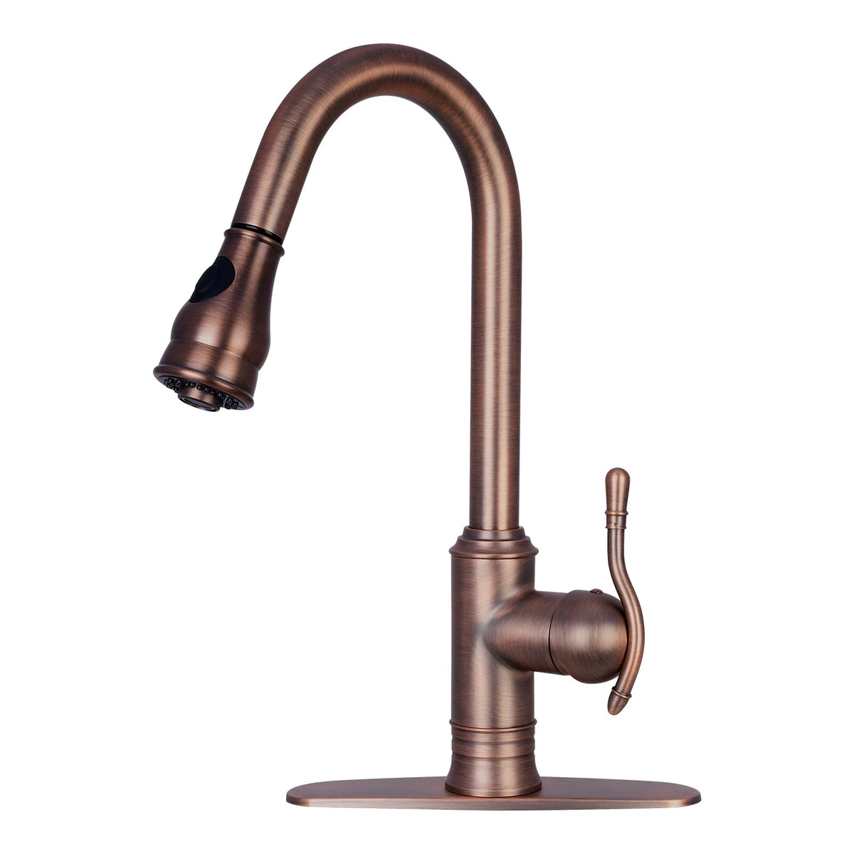 Copper Kitchen Faucet with Pull Down Sprayer O9460
