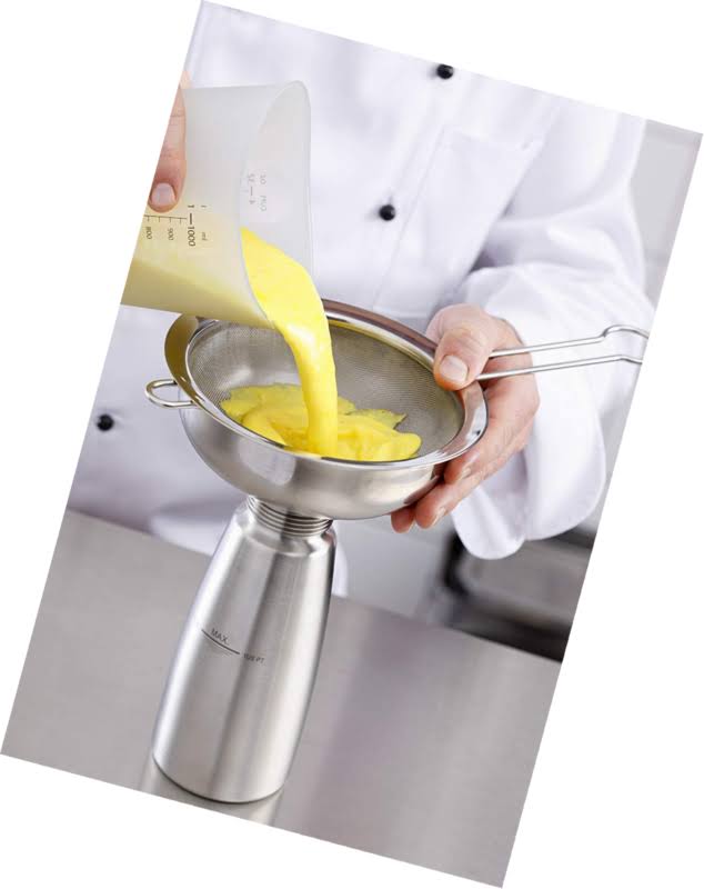 1-Pint Polished Stainless Steel Cream Whipper F90512