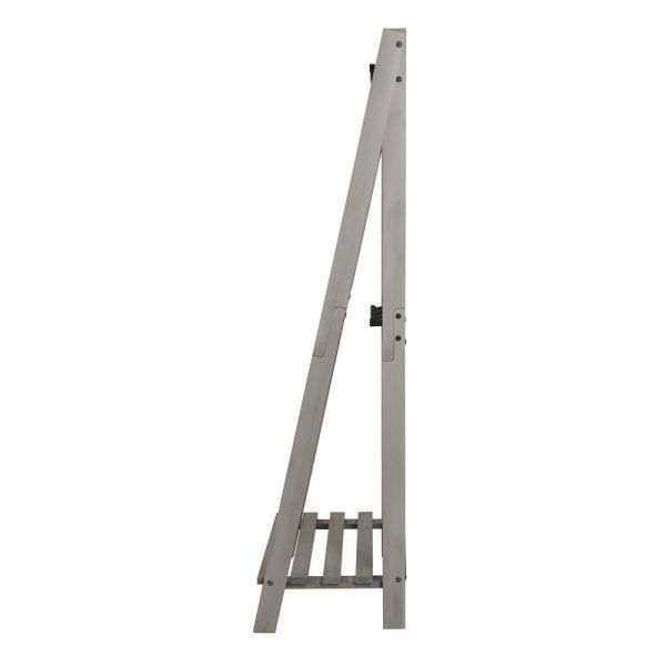 Grey Solid Wood Hall Tree with Shelf and 8 Hooks S83911