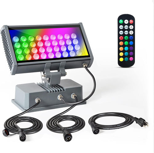 144W Linkable RGBW LED Wall Washer Light, Weatherproof, 120V and 277Vac B170