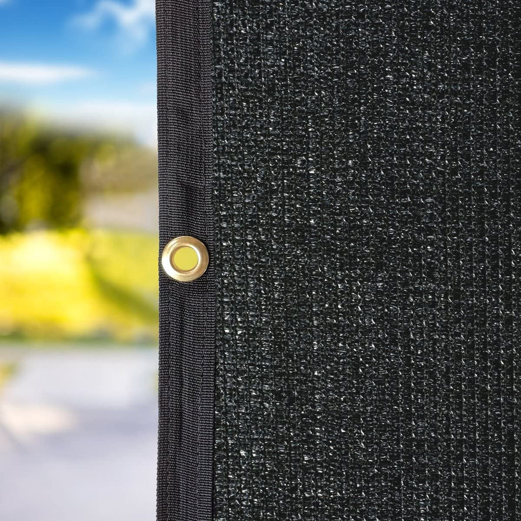 Black RV Awning Privacy Screen Shade Panel Kit, 8 x 16ft Q483