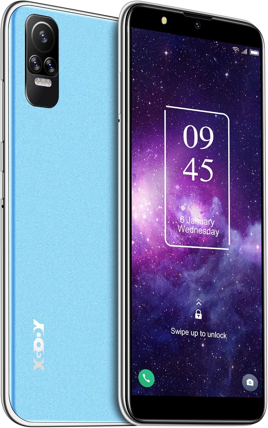 Unlocked 6.1 Inch 4G Smartphone, Blue E3014