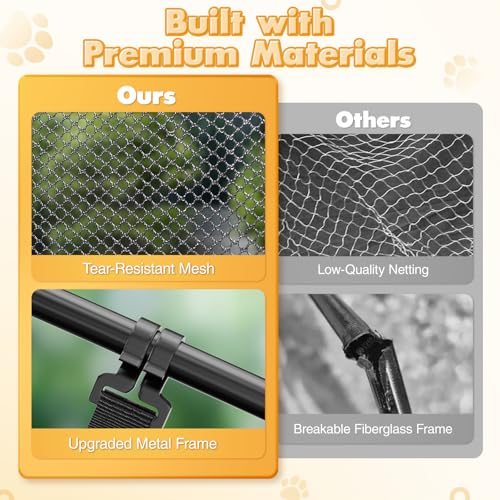 Extra Large 3-Tier Foldable Outdoor Cat Enclosure with Carry Bag O1148