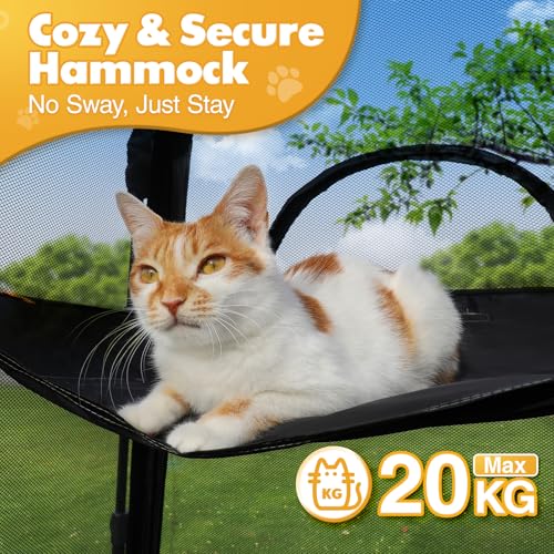 Extra Large 3-Tier Foldable Outdoor Cat Enclosure with Carry Bag O1148