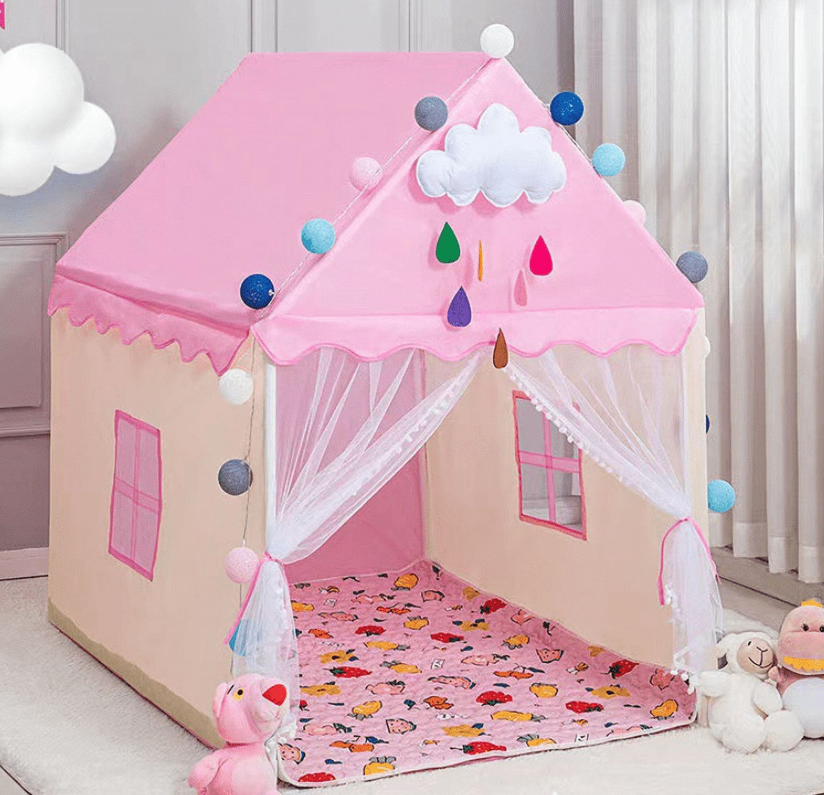 Play Tent Castle Playhouse Q16799