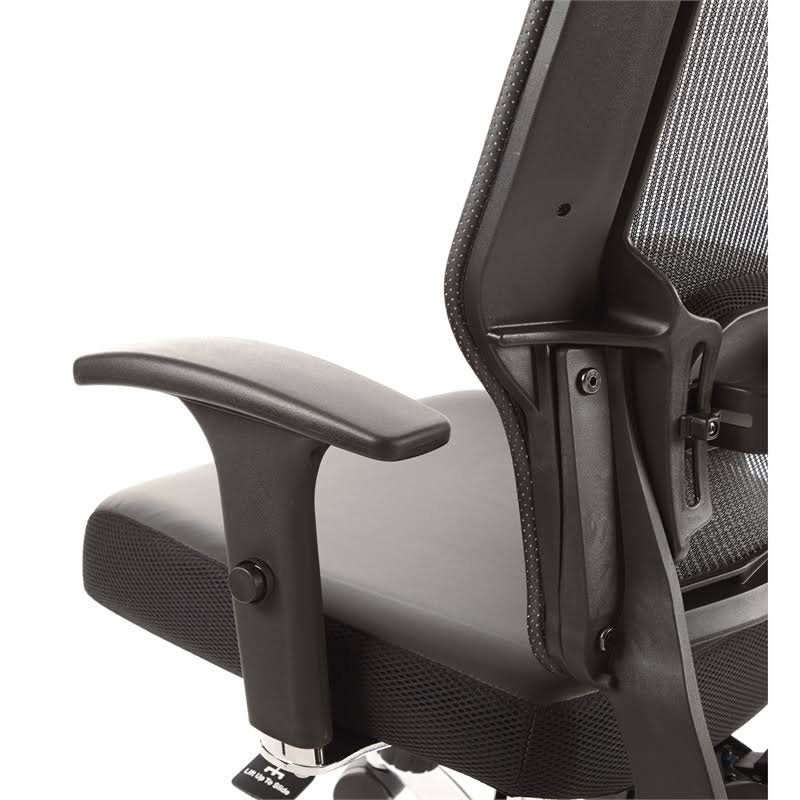 Black Vertical Mesh Back Chair M55216