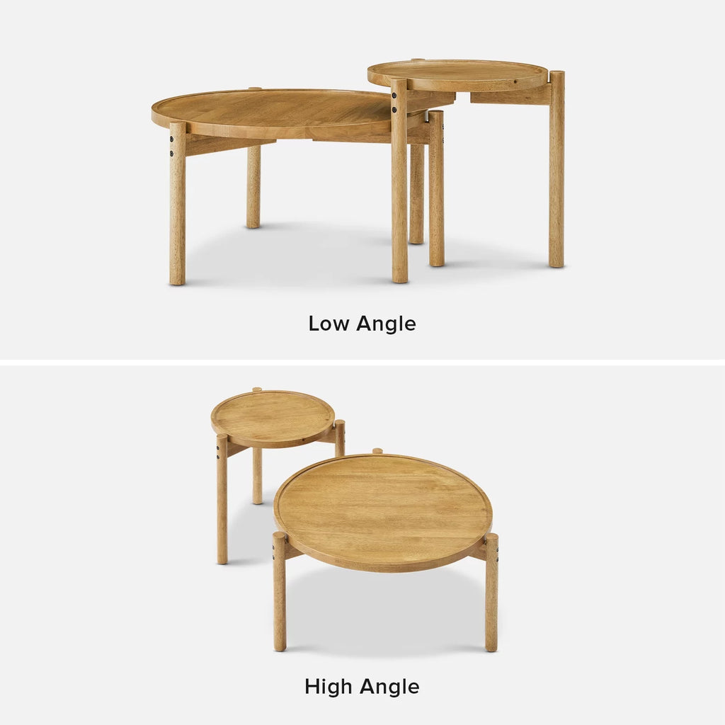 Round Solid Wood Coffee Table K4847
