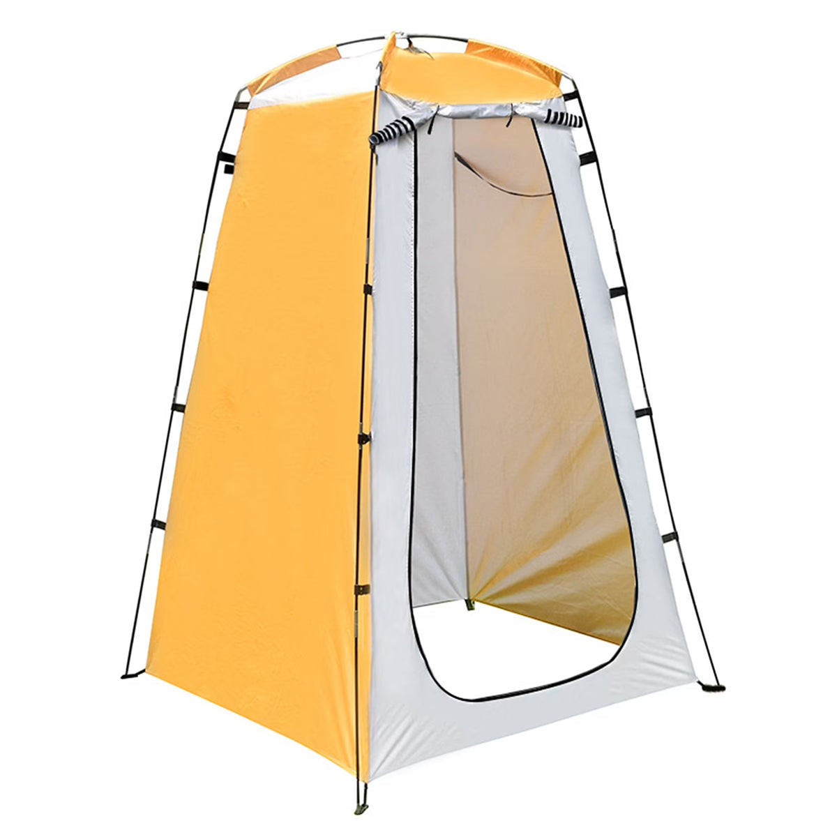 Portable Camping Shower Tent with Ventilation Window and Storage Pocket E447