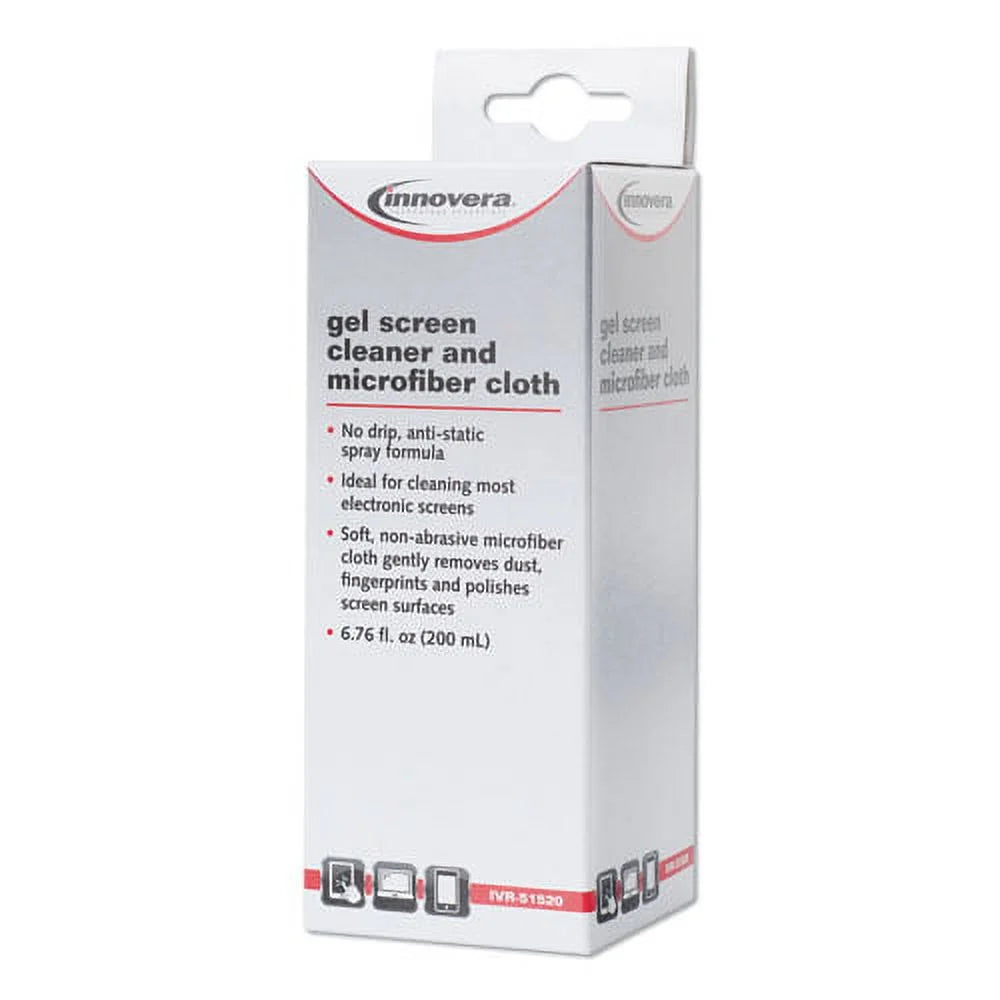 Anti-Static Gel Screen Cleaner with Microfiber Cloth U7039