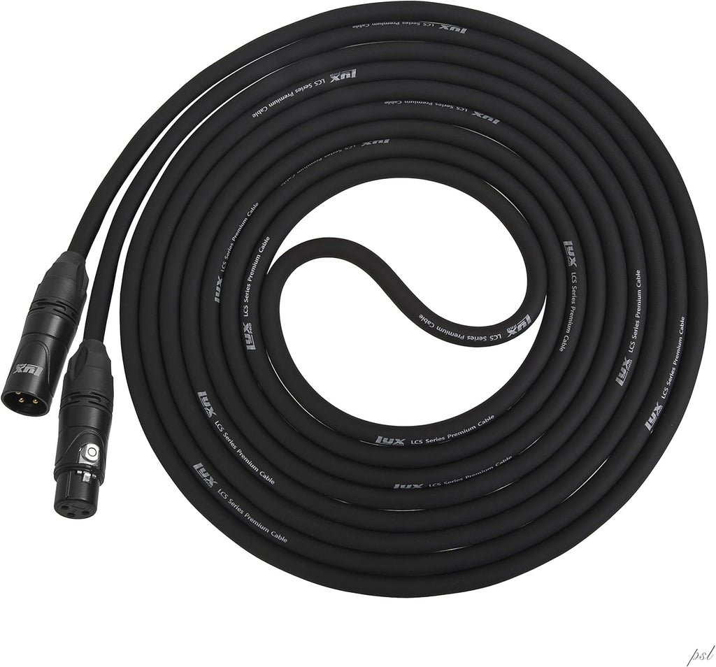 Black Pack of 2 XLR Microphone Cable W66122