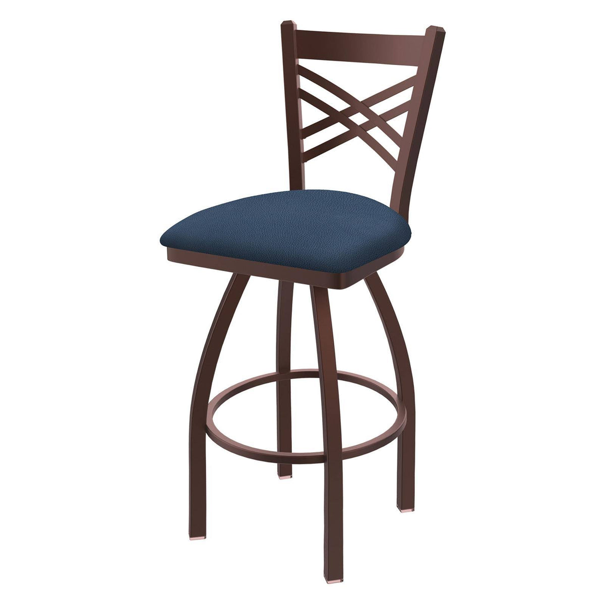 25x22 Swivel Counter Stool with Black Wrinkle Finish D877