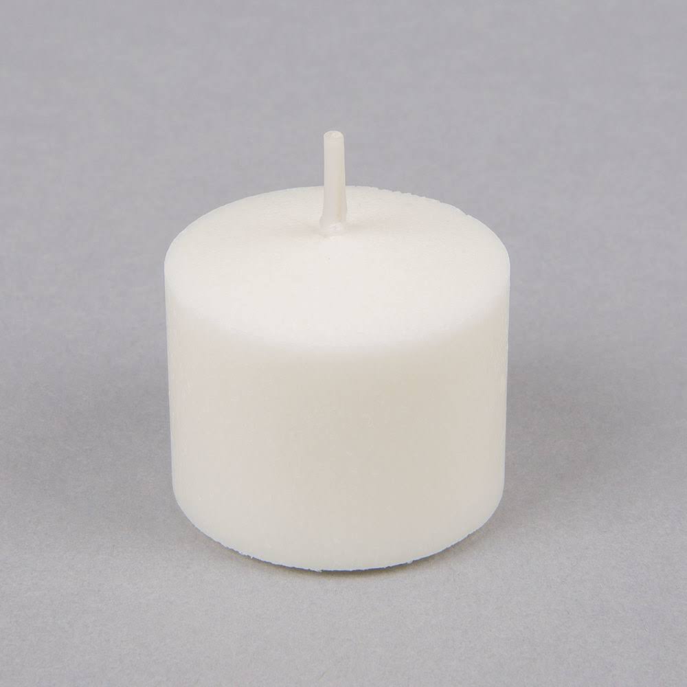 Cream Round Votive Candle Lamp, 10 HR, 288/Case I559