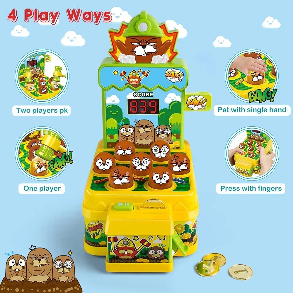 Mini Electronic Whack Game with 2 Hammers Q22955