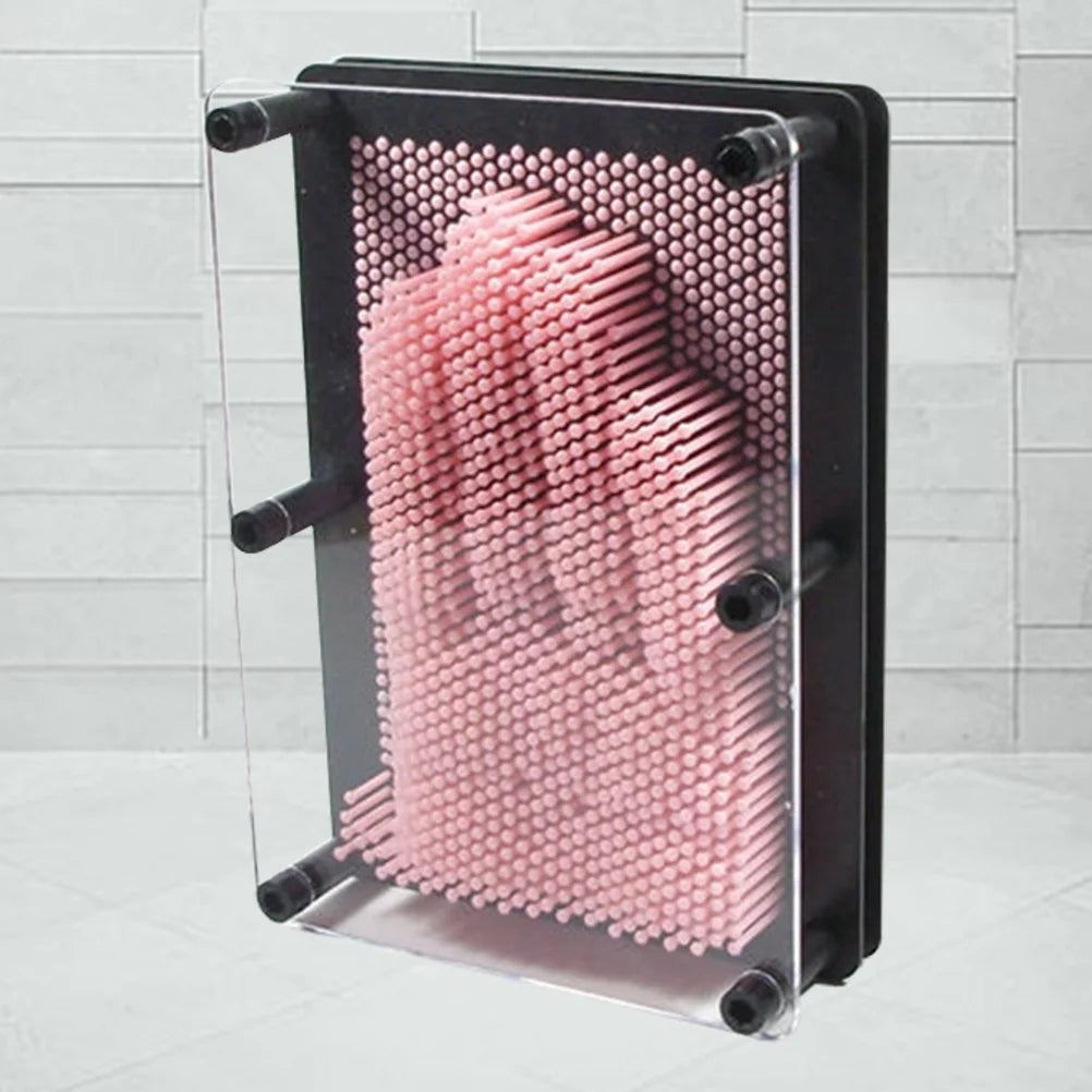 Medium Size Pink 3-Dimensional Pin Art Board Toy E981