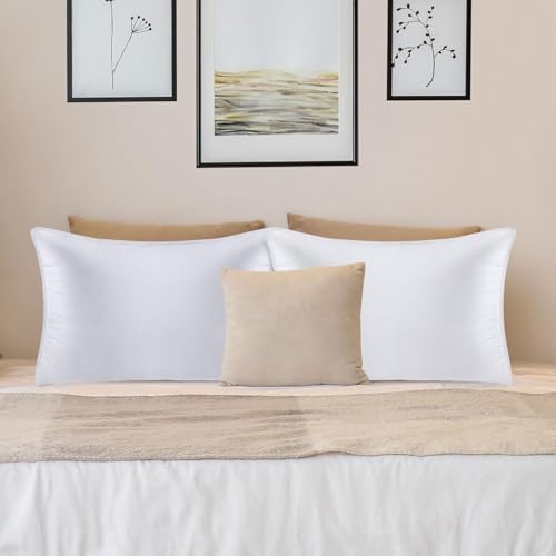White King Size Set of 2 Bed Pillows G755334