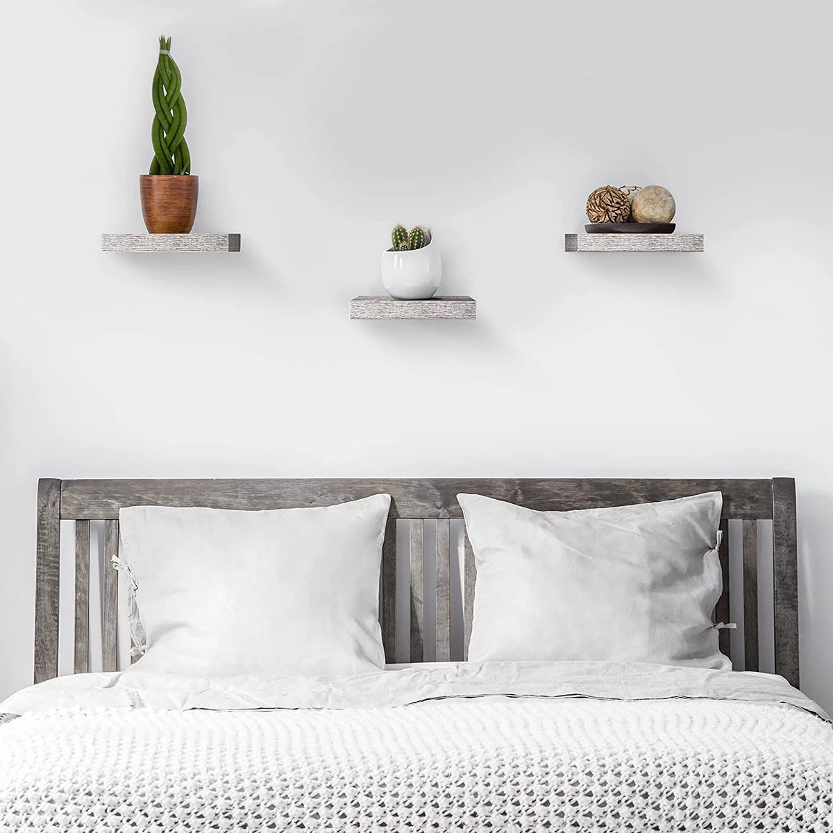 White Floating Shelves 3 Pack V290