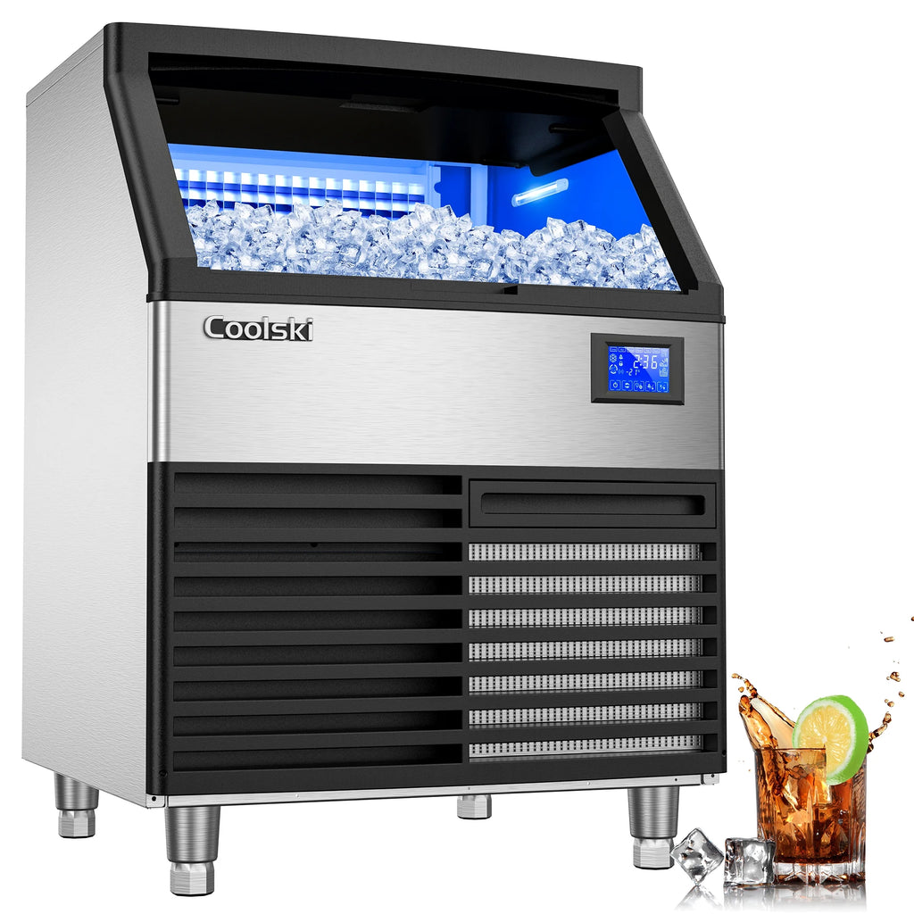 Commercial Ice Maker Machine 320LBS/24H with 80LBS Storage Bin L463735