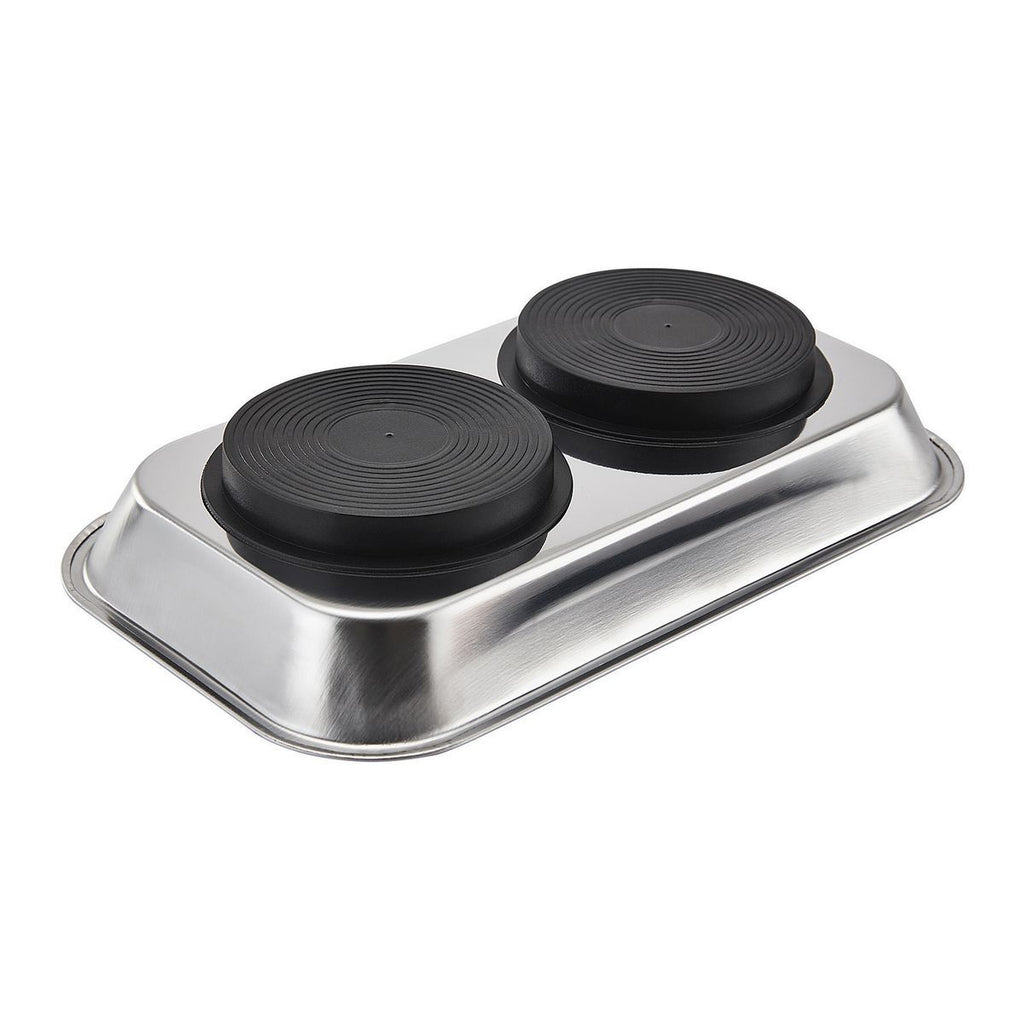 9-1/2 in. x 5-1/2 in. Magnetic Stainless Steel Parts Tray A536762