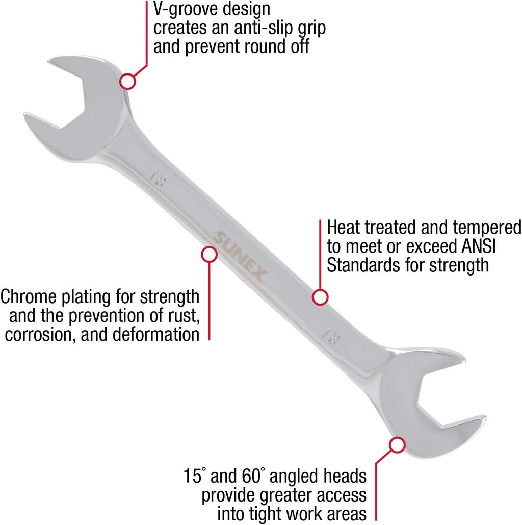 14-Piece Metric Angle Head Wrench Set with Roll-Case H659