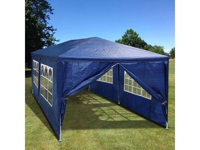 Outdoor Patio Gazebo with 6 Removable Sidewalls D961696